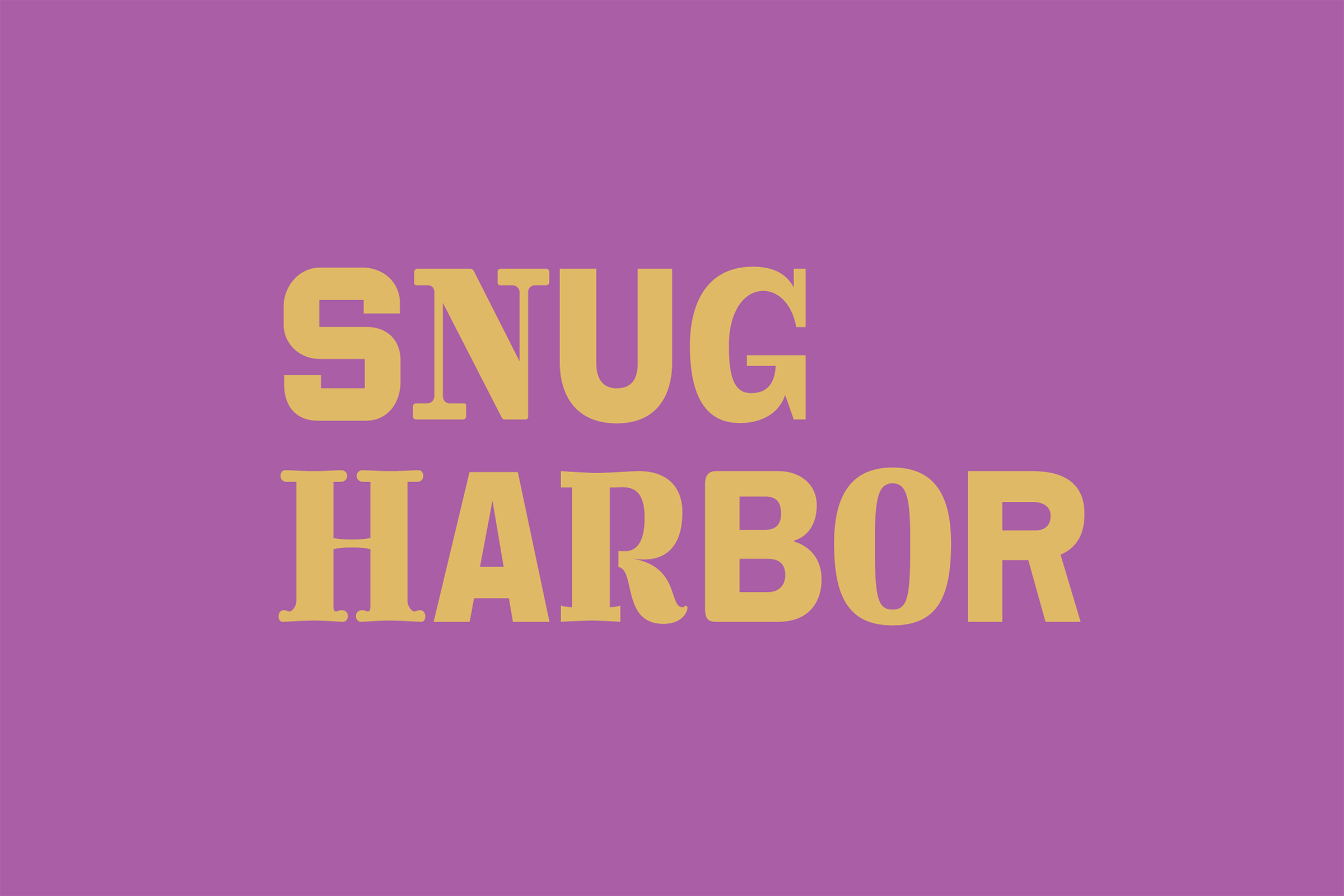 Snug Harbor master plan logotype